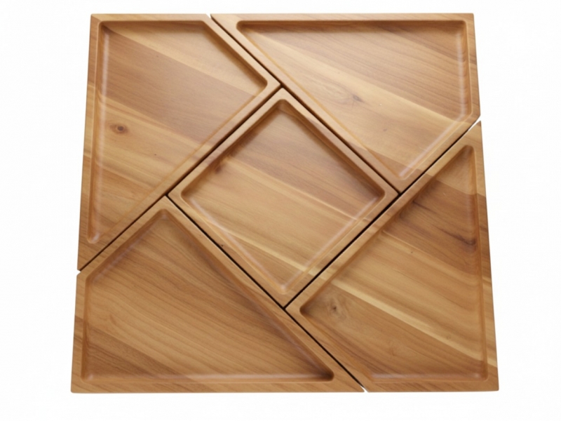 Vietnam acacia platter set